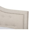 thumbnail image 4 of Baxton Studio Emerson Modern and Contemporary Light Beige Fabric Upholstered King Size Bed, 4 of 7