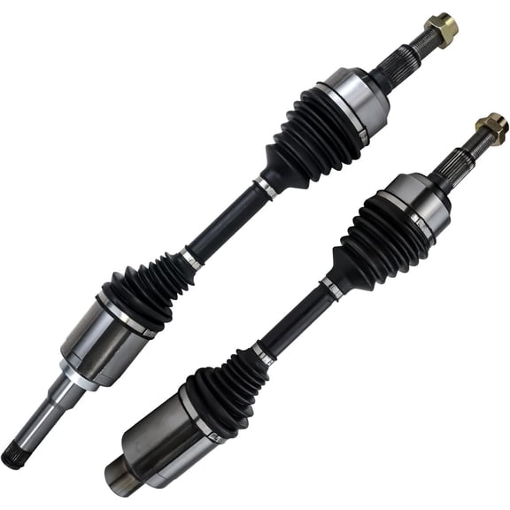 Detroit Axle - 2.4L Front CV Axles for 2010 2011 2012 2013 2014 2015 2016 2017 Chevrolet Equinox GMC Terrain, Complete CV Axle Shafts Assembly Replacement