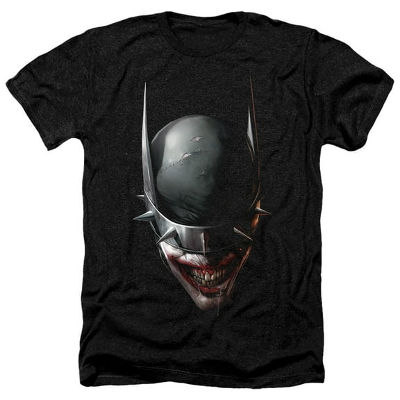 Batman - Batman Who Laughs Head - Heather Short Sleeve Shirt - Small