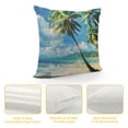 thumbnail image 4 of Orinice Palm Trees Graphic Decorative Cushion Throw Pillow Cover for Home Couch Living Room Bed Sofa 18x18in, 4 of 5