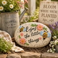 thumbnail image 4 of Concrete Bumble Bee Garden Stepping Stone, Decorative Bee and Flower Pathway Rock for Walkway Yard Lawn and Garden Decor, Summer Gift for Garden Lovers, 4 of 10