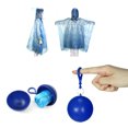 thumbnail image 3 of Impermeable desechable ligero Poncho de lluvia con estuche para pelotas, 3 of 7