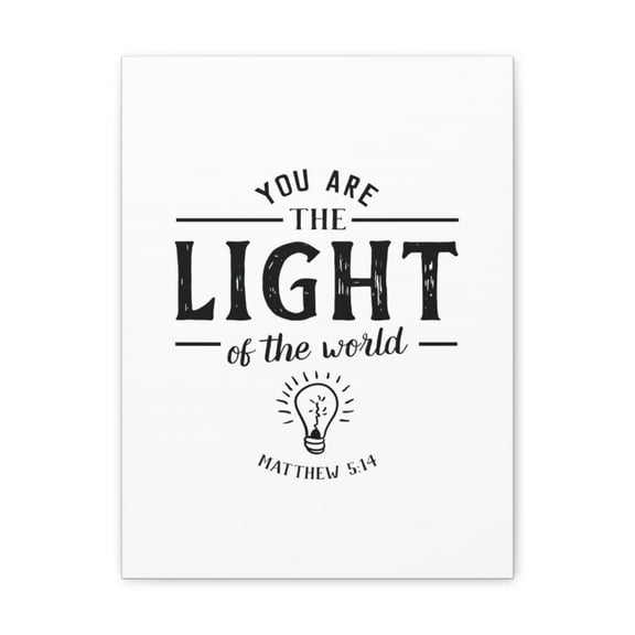 Scripture Walls The Light Of The World Matthew 5:14 Christian Wall Art Bible Verse Print Ready To Hang Unframed