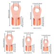 thumbnail image 4 of Open Barrel Wire Crimp Connector, 80pcs Tubular Crimp Battery Cable Connector Terminals Copper Terminals Assortment Kit OT 10A 20A 30A 40A 50A, 4 of 7