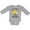AC-Heather Grey, variant on Inktastic Cute Bee Great Aunt's Little Honeybee with Stars Boys or Girls Long Sleeve Baby Bodysuit