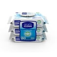 thumbnail image 3 of Nice N Clean Plant-Based Flushable Wet Wipes, 3 Flip-Top Packs (180 Total Wipes), 3 of 10