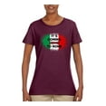 thumbnail image 2 of Wild Bobby, Italian Soccer Its Coming to Rome, Sports, Women Graphic Tee, Maroon, X-Large, 2 of 4