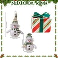 thumbnail image 3 of CoreLiving Light Up Snowman Plush & Handmade Snowman Figurine, Small Lighted Snowman Decor for Indoor Holiday, Christmas Table Decorations and Home Tabletop Decorations, 3 of 8