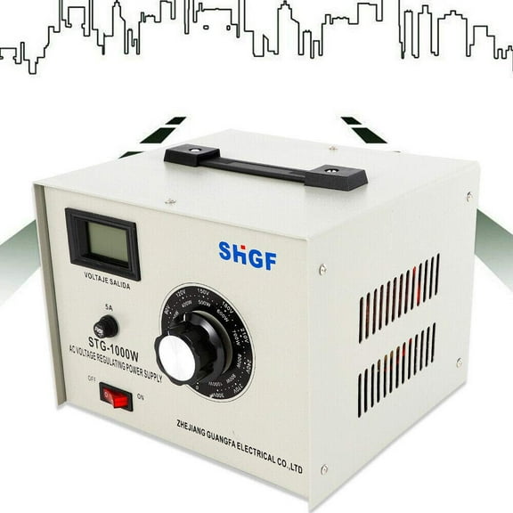 Variac Auto Transformer, 110V 0-300V STG-1000W Step Up and Down Variac Digital Display Autotransformer Single Phase AC Voltage Regulator Power Supply Converter Transformer for US Plug