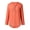 Orange, variant on UMfun Women Tops Casual Loose Zipper Button Long Sleeve Solid Color Chiffon Shirt V-Neck Clothing Ladies Fashion Blouse Top