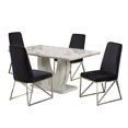 thumbnail image 2 of 5-Piece Dining Set, White/Black, 2 of 2
