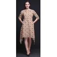 thumbnail image 2 of Bimba Kurti Asymétrique à Imprimé Floral Feuilles Roses et Camélias pour Femmes Robe d'Été Indienne Tunique Grande, 2 of 6