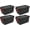 Black/Red, variant on Extra Large Storage Bin, 40 Gallon Wheeled Plastic Storage Container with Handle,PACK of 4 (Black/Red)