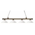 thumbnail image 1 of 4 Light Billiard Light Antique Brass Steel  Glass, 1 of 1