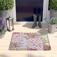thumbnail image 2 of Pioneer Flower Floral Print Flannel Non Slip Door Rugs,Washable Door Mats Indoor,Decorative Door Mats,Dirt-Resistant and Absorbent Doormat for Entrance,Bedroom,Kitchen,Bathroom,31.5"x17", 2 of 4
