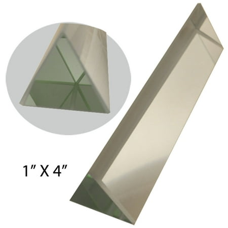 ToolUSA Optical Glass Triangular Prism | 1  x 4  Dimensions | Refract & Disperse Light | Educational & Photography Essential price history on PriceWatchPro
