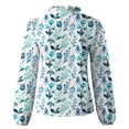 thumbnail image 4 of LEAVINGSUO Fall Winter V Neck Long Tops for Women, Womens Tops Clearance Women Casual Full Sleeve V-Neck Tops Loose Blouse Printing Tops, 4 of 5