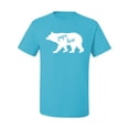 thumbnail image 2 of Wild Bobby, Papa Bear, Father's Day, Men Graphic Tee, Light Turquoise, 3X-Large, 2 of 4