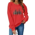thumbnail image 5 of Women's Christmas Sweatshirts Casual Crew Neck Blouses Top Xmas Holiday Winter Sweater Fashion Christmas Printed Long Sleeve Shirts Pullover, 5 of 8