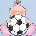 thumbnail image 2 of CafePress - Lil Soccer Baby Girl Infant Bodysuit - Baby Light Bodysuit, Size Newborn - 24 Months, 2 of 4