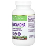 Paradise Herbs Ashwagandha, 250 mg, 180 Vegetarian Capsules