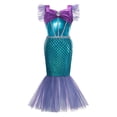 thumbnail image 4 of Disfraz de sirenita para niñas, vestido de princesa para Cumpleaños, Halloween, Ariel, Carnaval, ropa de fiesta, 2-10T, 4 of 4