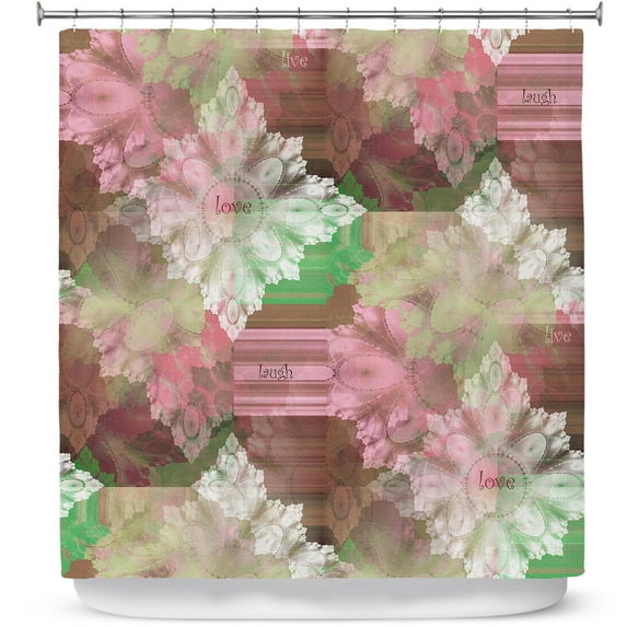 Shower Curtains 70" x 84" from DiaNoche Designs by Pam Amos - Crystal in Pink