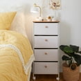 thumbnail image 3 of Dormify 4 Drawer Storage Cart on Wheels in Paige White, Bedroom, Bathroom, Kid's Room, Dorm & Gift, 3 of 3