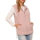 thumbnail image 1 of Chaleco Puffer Oversized Sin Mangas para Mujer, Gilet de Invierno Acolchado con Capucha y Cremallera, Chalecos S Rosa, 1 of 6