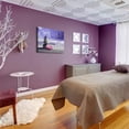 thumbnail image 4 of Bathroom Decor Canvas Wall Art Funny Bathroom Sign Wall Decor Zen Lotus Flower Stone Sand Spa Painting for Bathroom Yoga Room Purple Bathroom Artwork Framed 12"x16", 4 of 6