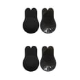thumbnail image 1 of Sonducket 1 par de sujetadores invisibles de silicona para levantamiento de senos, gotas de agua, sujetador de pecho Invisible con correa, cubiertas para negro 12.5 cm 2piezas Sonducket CBP095287, 1 of 5