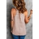 thumbnail image 4 of Blusa con cuello halter y nudo en la espalda, cuello elástico, blusa informal sin mangas de color puro para mujer, 4 of 6