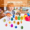 thumbnail image 1 of Huevos de Pascua coloridos Conejo duradero en bola para niños para favores de fiesta Regalo para niños Ndcxsfigh libre de BPA, 1 of 7