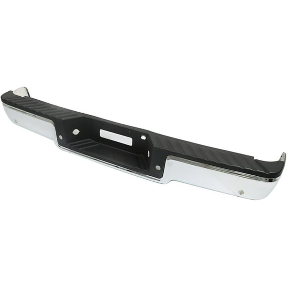 LABLT Chrome Steel Rear Step Bumper Assembly Replacement for Ford F-150 2004 2005 2006 with Parking Aid Sensor Holes 4L3Z17906BA-PFM FO1103119