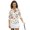 Five-Pointed Star Pattern Design, variant on HUIACONG Tie Dye Star Women Golf Shirt 3/4 Sleeve, Polyester Spandex Golf Top for Tennis, Hiking, Golf and Outdoor Casual Wear