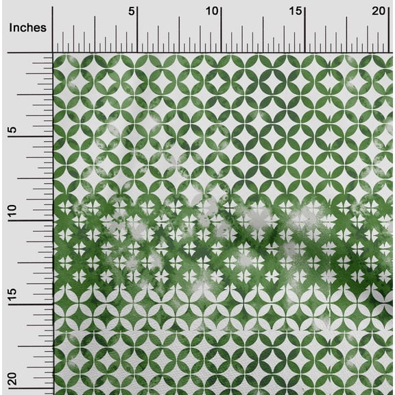 oneOone Cotton Poplin Twill Green Fabric Block Sewing Material Print Fabric By The Yard 56 Inch Wide