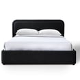 thumbnail image 4 of Omax Decor Upholstered Platform Queen Bed in Black Boucle Fabric, 4 of 8