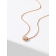 thumbnail image 4 of PROSTEEL Collar con colgante de amor de corazón de plata esterlina, collares de cadena chapados en oro rosa, collares con colgante de circonita cúbica para mujeres, niñas, cumpleaños, San Valentín, 4 of 8