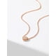 thumbnail image 4 of PROSTEEL Collar con colgante de amor de corazón de plata esterlina, collares de cadena chapados en oro rosa, collares con colgante de circonita cúbica para mujeres, niñas, cumpleaños, San Valentín, 4 of 8