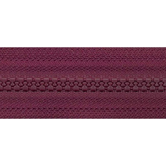 YKK Vislon 2-Way Separating Zipper, 30", Claret