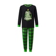 thumbnail image 2 of AceBaby Christmas Family Matching Pajamas Sets Fashion Tree and Plaid Printed Holiday Loungewear Sleepwear PJs, 2 of 10