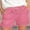 Pink, variant on Generic Women Comfy Drawstring Casual Elastic Waist Pure Color Shorts Summer Beach Short Pants with Pockets