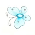 thumbnail image 4 of 100 Pcs Mariposas De De Color Azules,Amarillos Tejido Suministro De Envoltorio preestablecer De Yotijar Mariposas de la media de la malla, 4 of 10