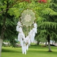 thumbnail image 2 of Usloyux Dream Catcher Large, Lace Bead Hanging Decoration Ornament Gift, Large Feather Dream Catcher for Home, Nursery, and Festival Decor, Handcrafted Bohemian Style Wall Hanging, 2 of 6
