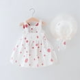 thumbnail image 6 of Odeerbi Baby Girl Clothes Girls Dresses Toddler Kids Cute Summer Flowers Polka Dots Print Sleeveless Dress Skirt Hat Suit, 6 of 9