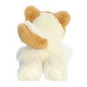Aurora - Medium White Flopsie - 12 Peanut Pom Pup - Adorable Stuffed Animal