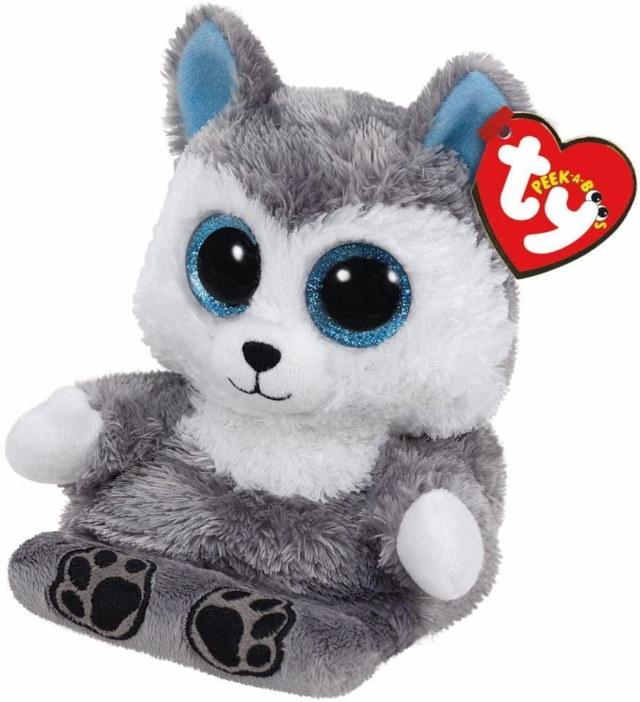 Scout the Husky Dog TY Beanie Babies Peek A Boos 15" Tablet Holder 