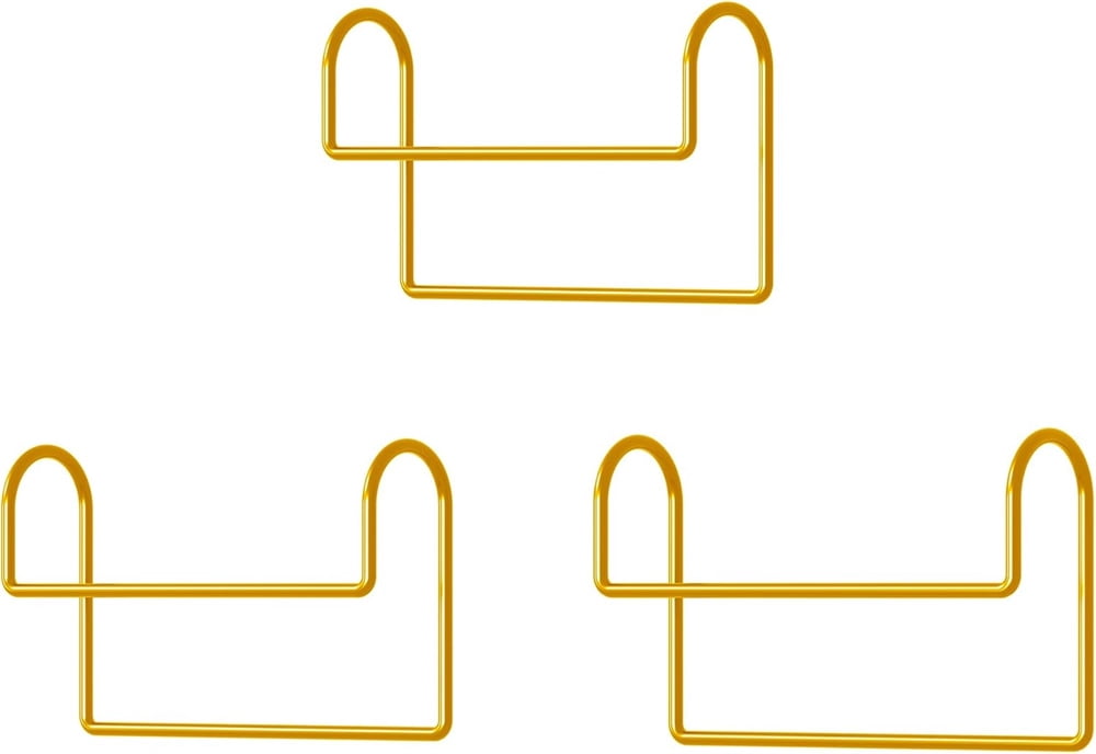Space Saving Hangers for Clothes: NOGIS 3 Pack 8 inch Magic Hanger Closet Organizer Metal Heavy Duty Hangers for Shirt Coat Pants Skirt Sorting Storage - Gold