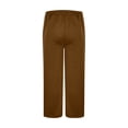 thumbnail image 7 of Men's Sweatpants Open Bottom Running Athletic Comfy Solid Color Loose Drawstring Pants with Pockets for Daily Wear, 7 of 7