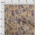 thumbnail image 1 of oneOone Cotton Jersey Dark Beige Fabric Leaves & Floral Texture Diy Clothing Quilting Fabric Print Fabric By Yard 58 Inch Wide, 1 of 4